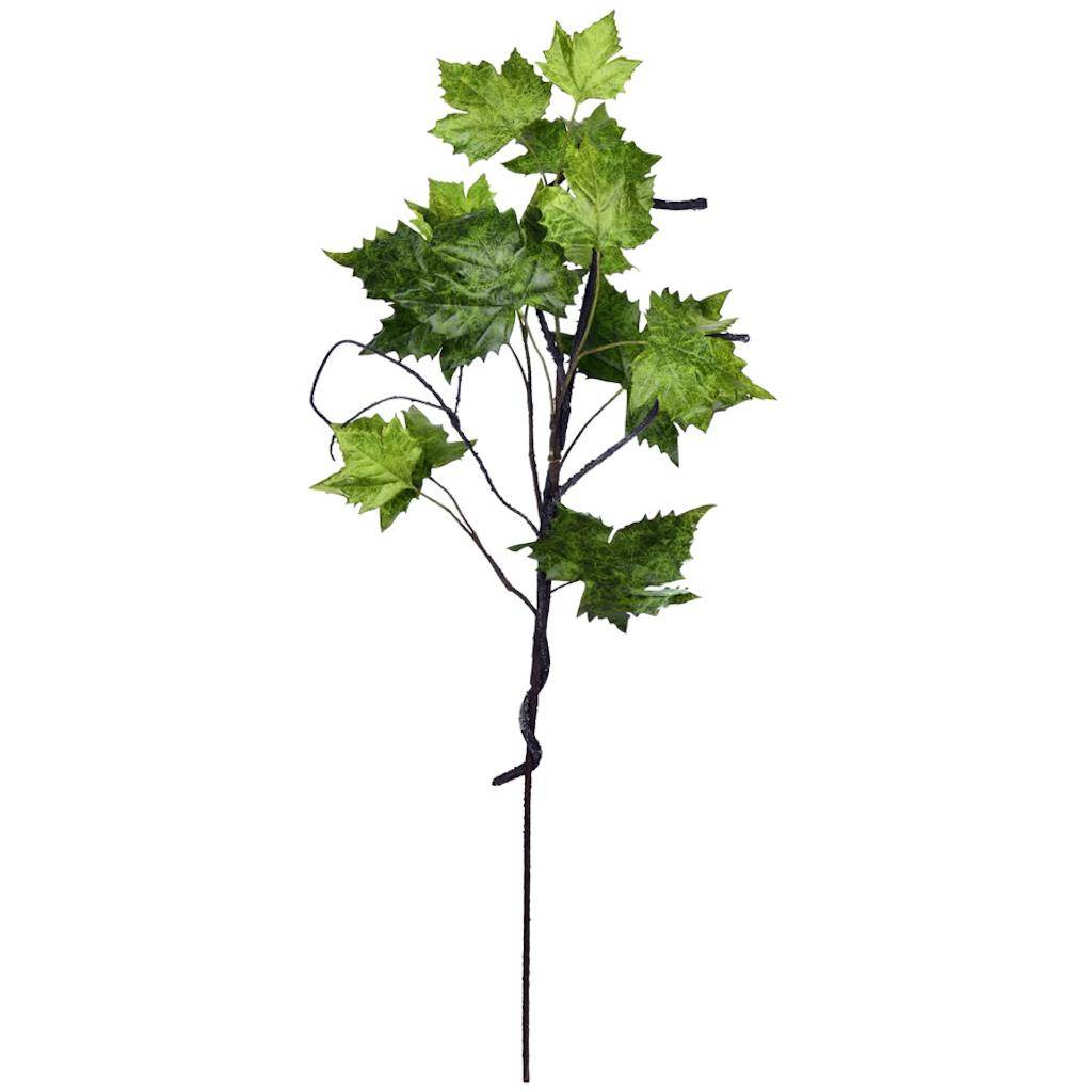 40" Artificial Green Plantanus Leaf Spray 1