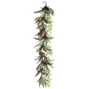 6' Artificial Green Fern Cotton Garland 1