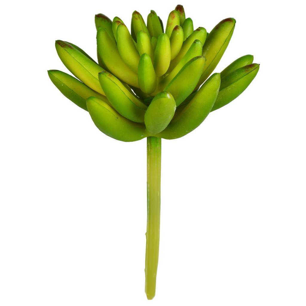 4" Artificial Green Succulent Pick (6 pack) 1