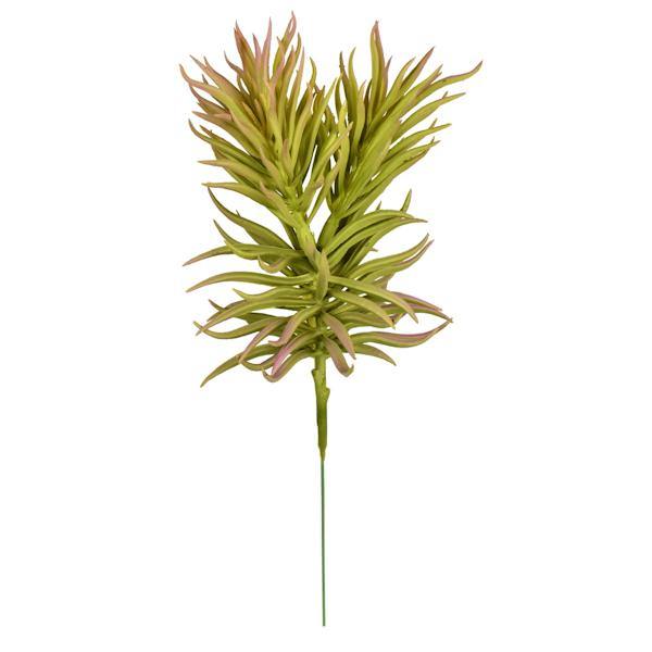 8" Artificial Green/Gray/Purple Succulent Stem (3 pack assorted) 2