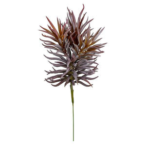 8" Artificial Green/Gray/Purple Succulent Stem (3 pack assorted) 3