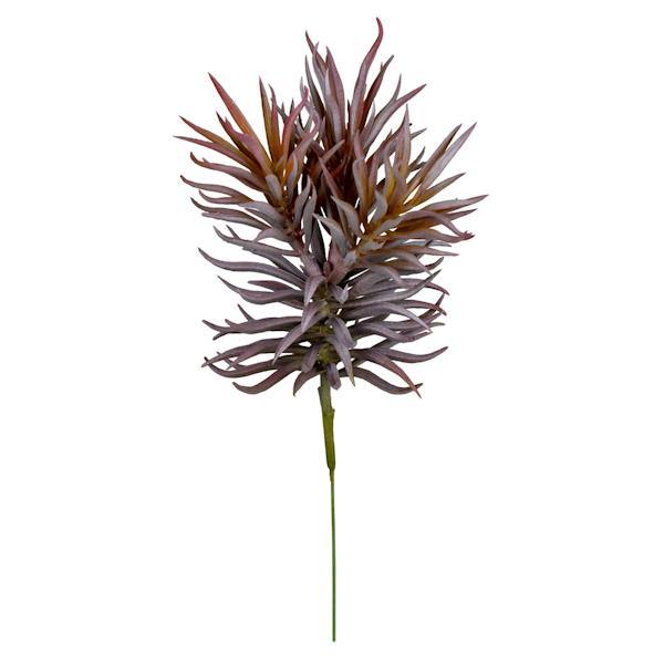 8" Artificial Green/Gray/Purple Succulent Stem (3 pack assorted) 3