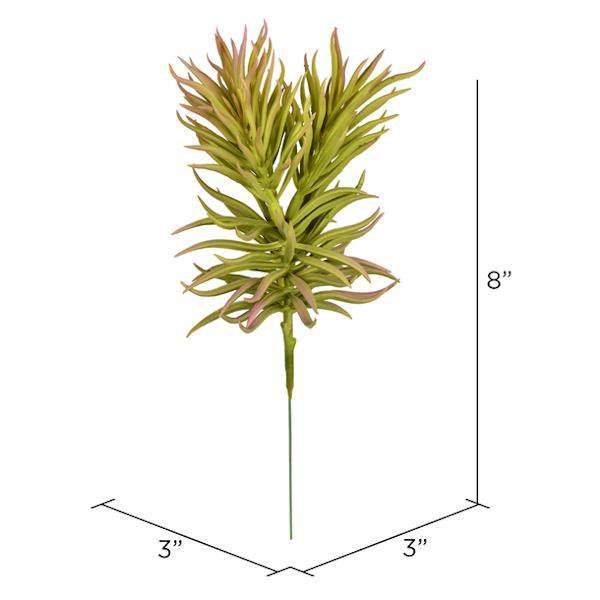 8" Artificial Green/Gray/Purple Succulent Stem (3 pack assorted) 5