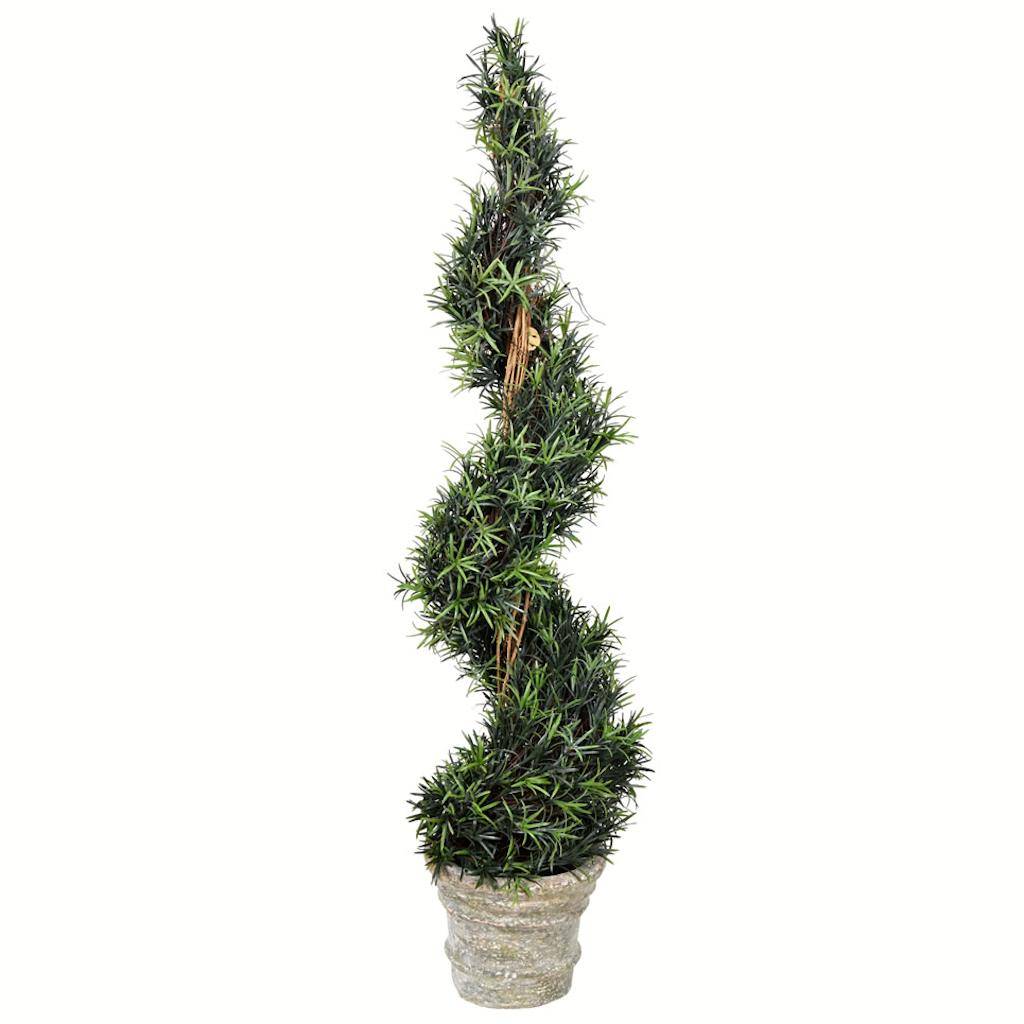 54" Artificial Potted Rosemary Spiral 1
