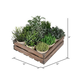 8" Artificial Potted Garden Grass 2