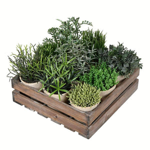 8" Artificial Potted Garden Grass 1