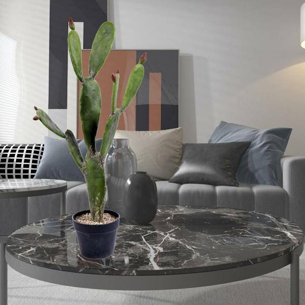 34" Artificial Green Potted Cactus 6