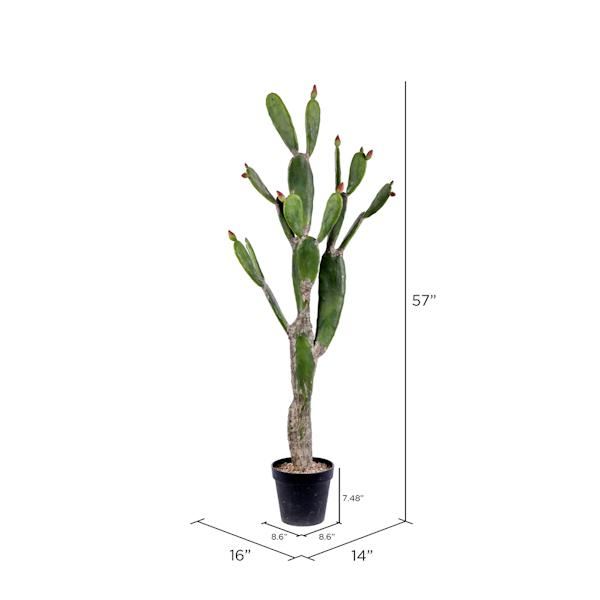 57" Artificial Green Potted Cactus 2