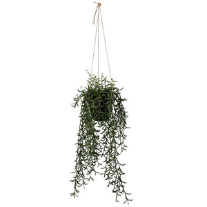 22" Artificial Green Grass Plant in Hanger Pot 1