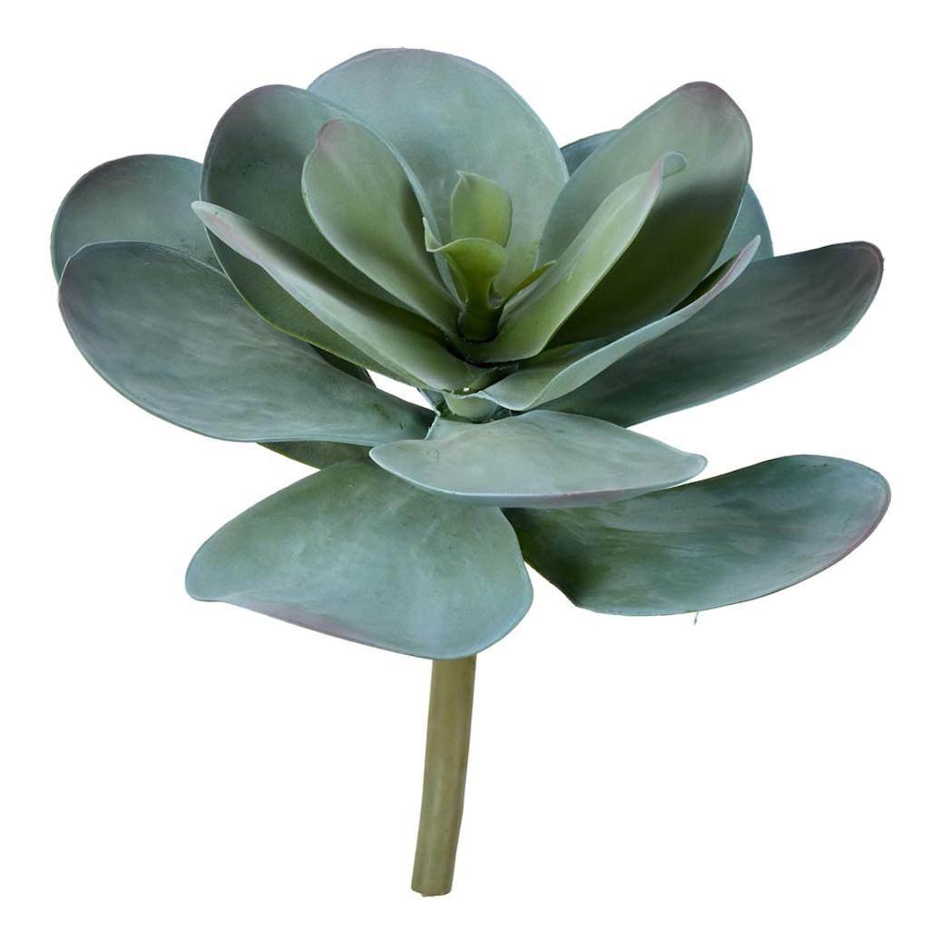 12" Artificial Blue/Green Succulent Stem 1