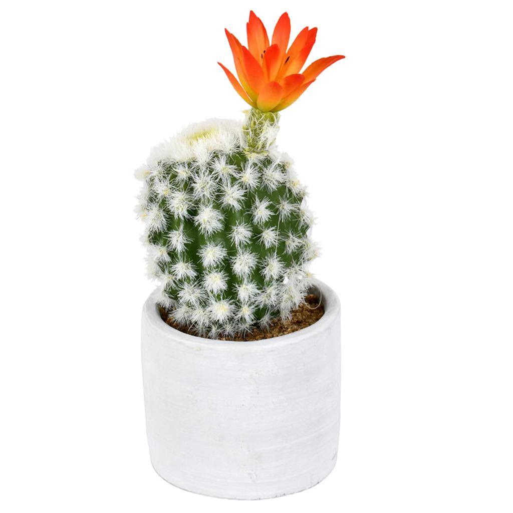 9" Artificial Green Potted Cactus (2 pack) 1