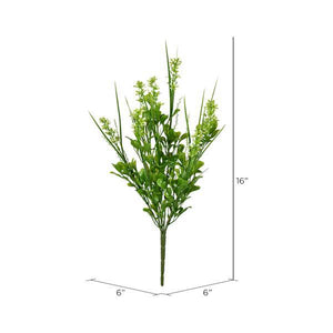 16" Artificial Green Butterfly Bush (2 pack) 2