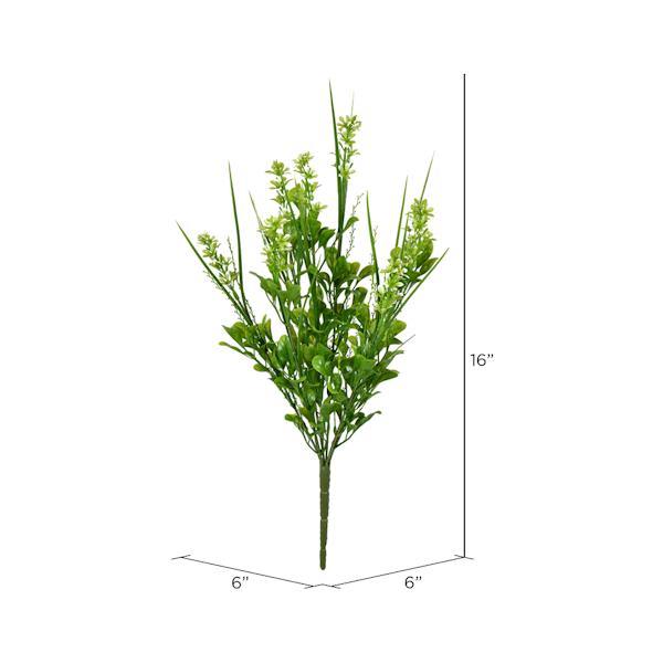 16" Artificial Green Butterfly Bush (2 pack) 2