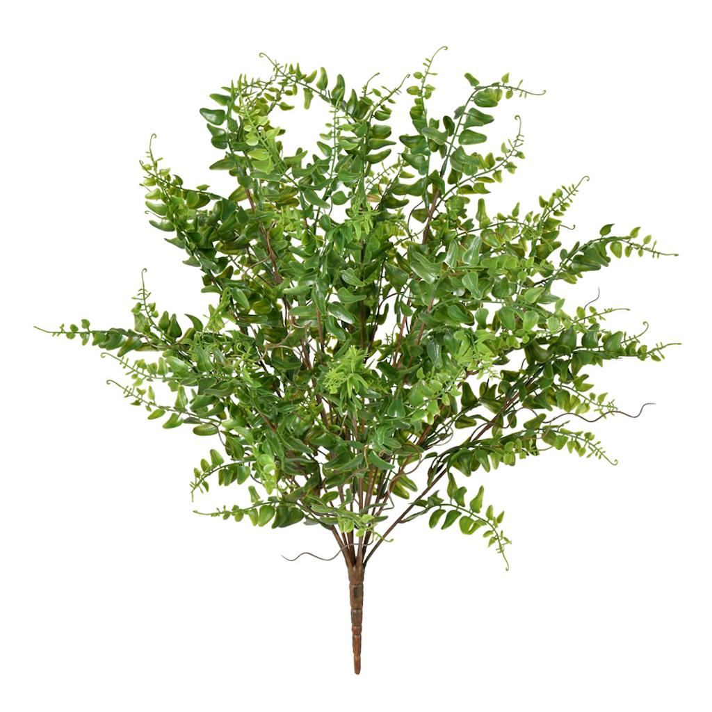 20" Artificial Green Royal Fern Bush 1