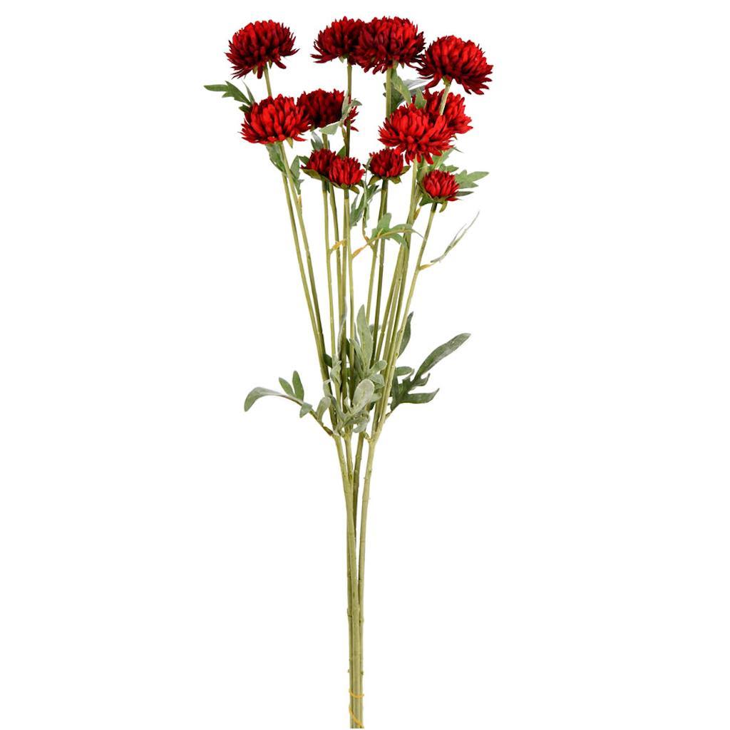 27" Artificial Red Daisy Spray (4 pack) 1