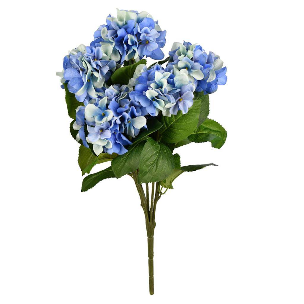 21" Artificial Blue Hydrangea Bush 1