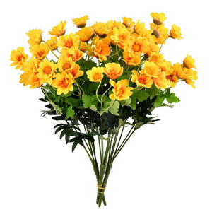 14.5" Artificial Yellow Wild Daisy Bush (3 pack) 1