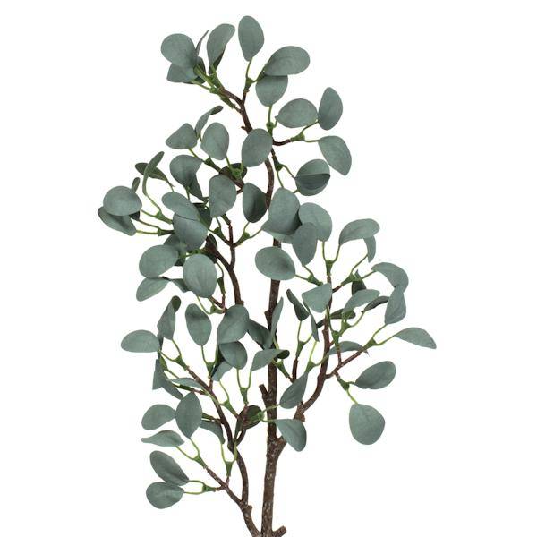 22" Artificial Gray / Green Eucalyptus Branch (3 pack) 4