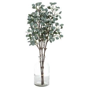 22" Artificial Gray / Green Eucalyptus Branch (3 pack) 6