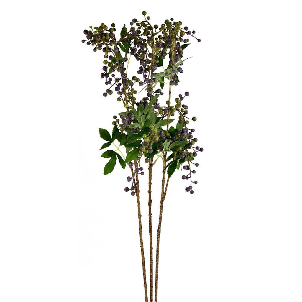 38" Artificial Violet Berry Spray (3 pack) 1
