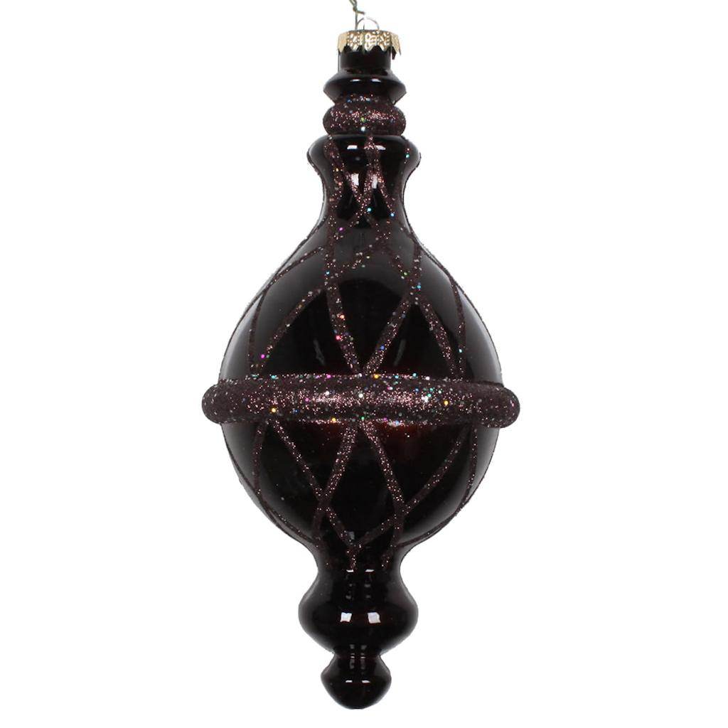 10'' Chocolate Candy Glitter Net Drop Ornament 1