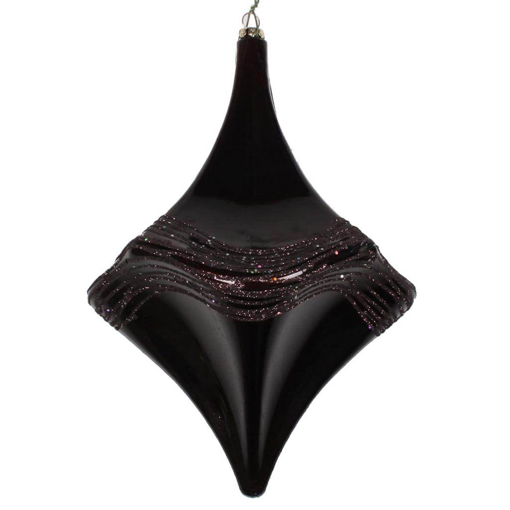 8'' Chocolate Candy Glitter Drop Ornament 1