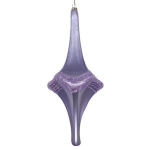 12" Lavender Candy Glitter Drop Ornament 1