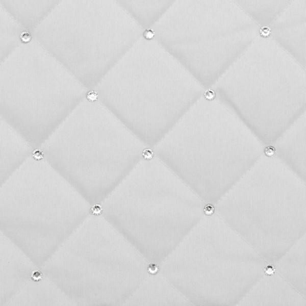 52" Ivory Quilt Stitch Jewel Square Tree Skirt 3