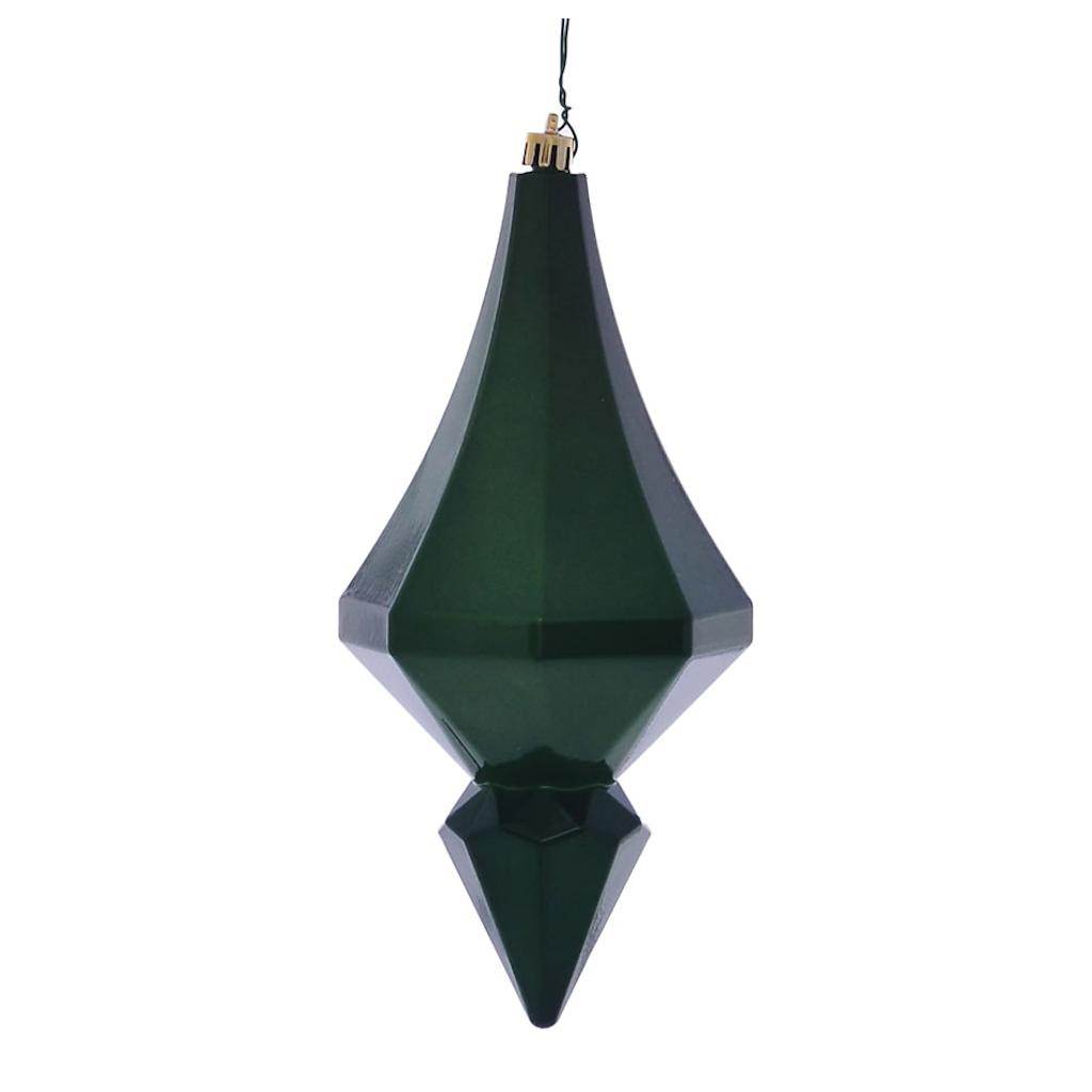 8" Green Candy Diamond Finial Ornament (2 pack) 1