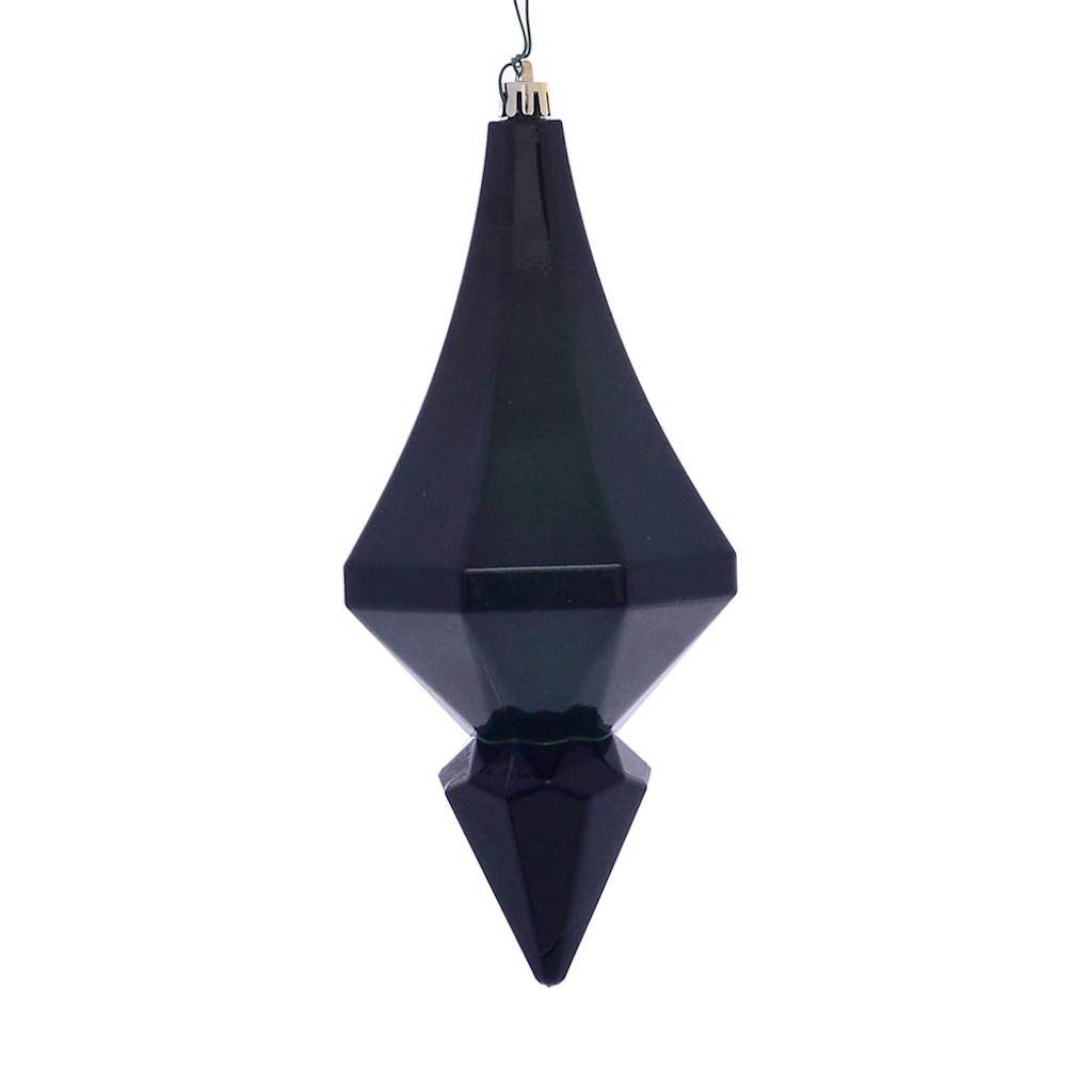 8" Emerald Candy Diamond Finial Ornament (2 pack) 1
