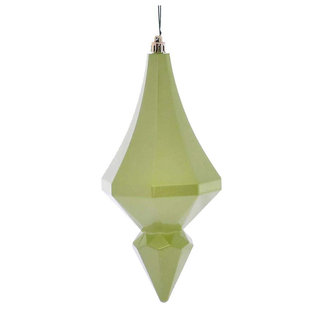 8" Celadon Candy Diamond Finial Ornament (2 pack) 1