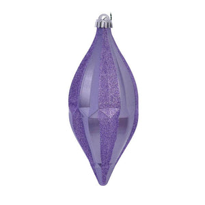 10" Lilac Candy Glitter Shuttle Ornament (2 pack) 1