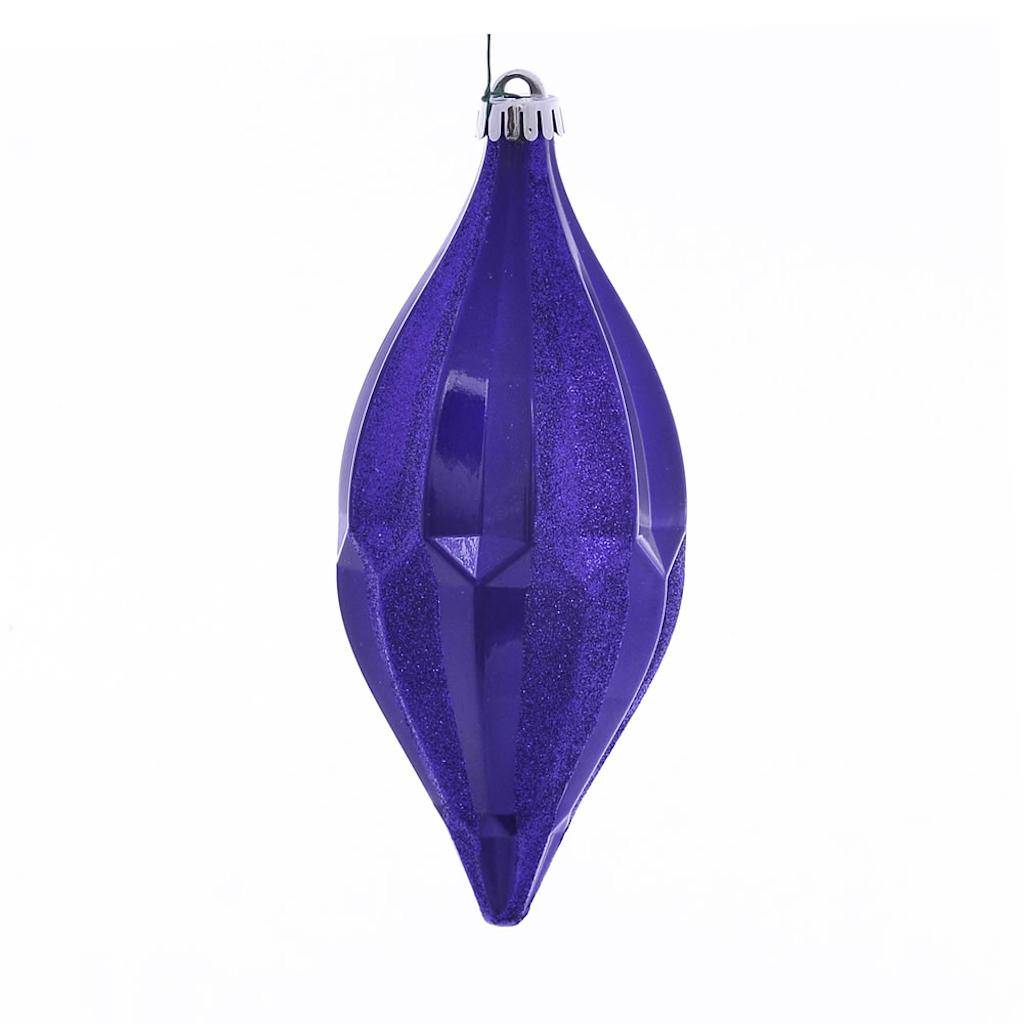 10" Purple Candy Glitter Shuttle Ornament (2 pack) 1