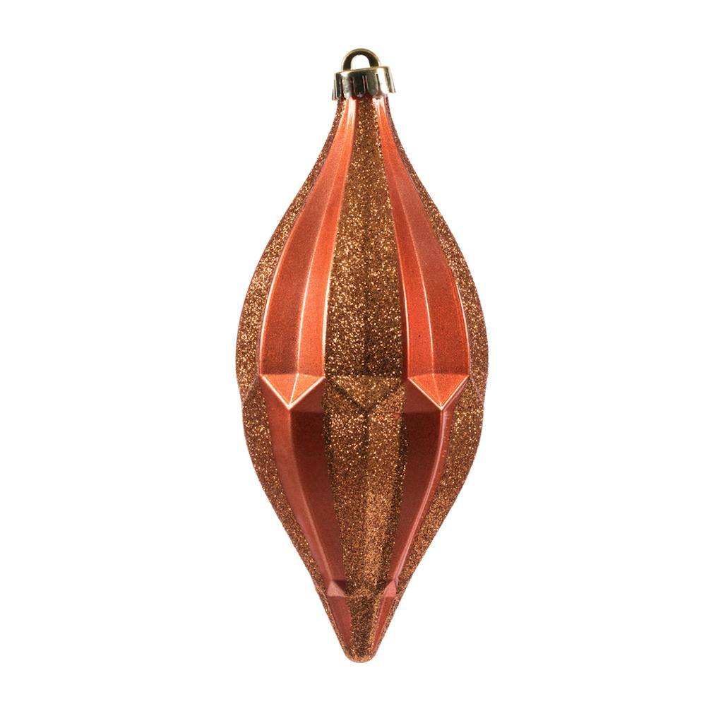 10" Coral Candy Glitter Shuttle Ornament (2 pack) 1