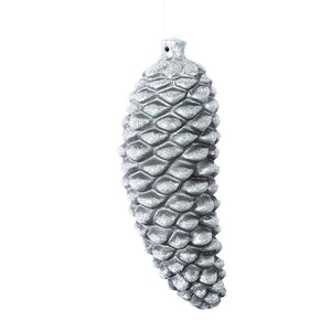 8" Limestone Antique Pine Cone Ornament (2 pack) 1
