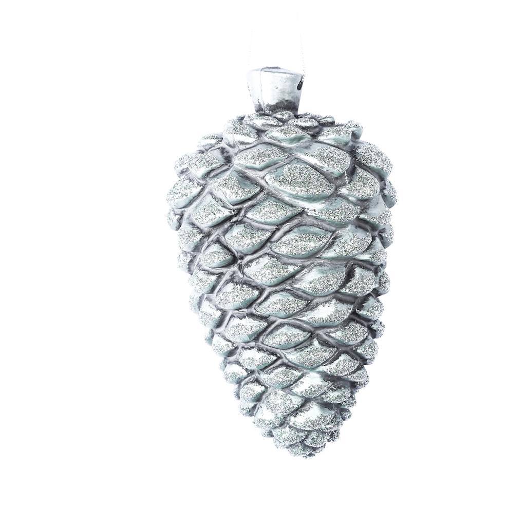 5.5" Limestone Antique Pine Cone Ornament (3 pack) 1