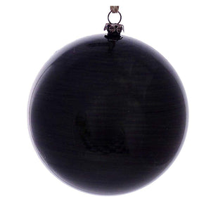 4" Moss Green Wood Grain Ball Ornament (6 pack) 1