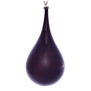 4" Plum Wood Grain Teardrop Ornament (2 pack) 1