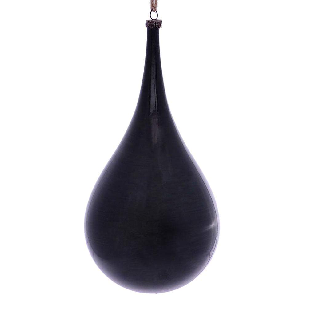 4" Moss Green Wood Grain Teardrop Ornament (2 pack) 1