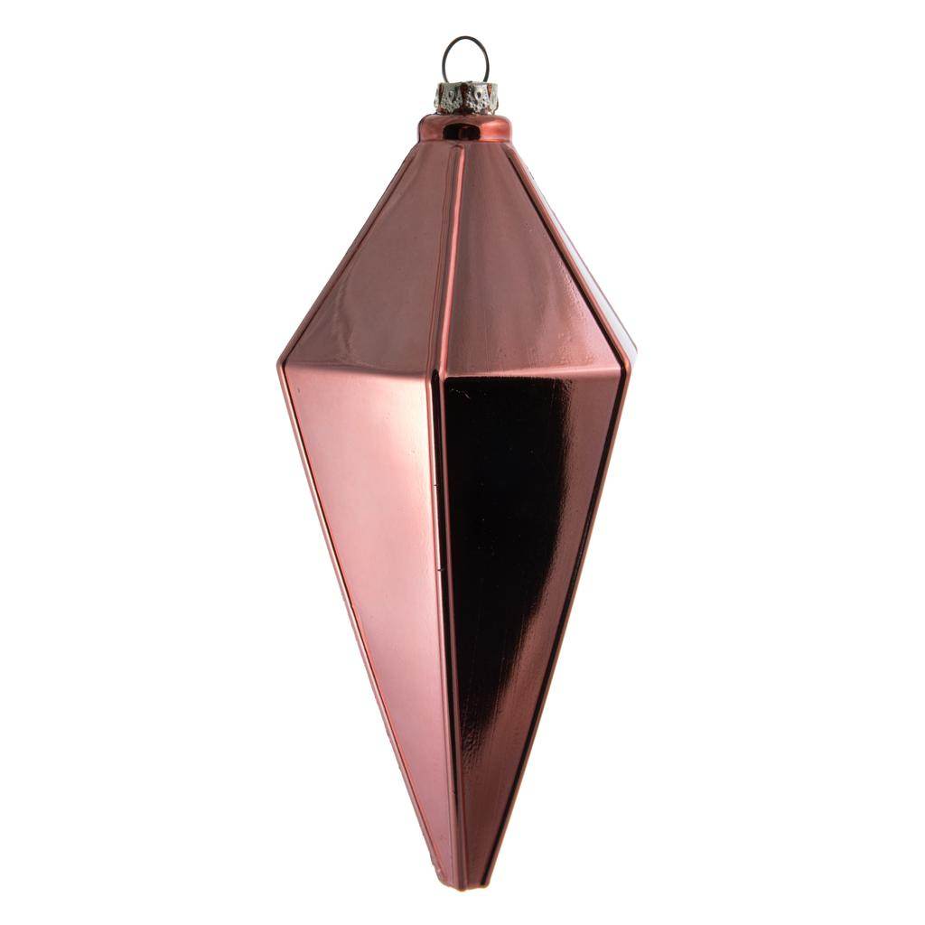 7" Coral Shiny Lantern Ornament (4 pack) 1