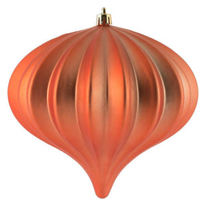 5.7" Coral Matte Onion Ornament (3 pack) 1