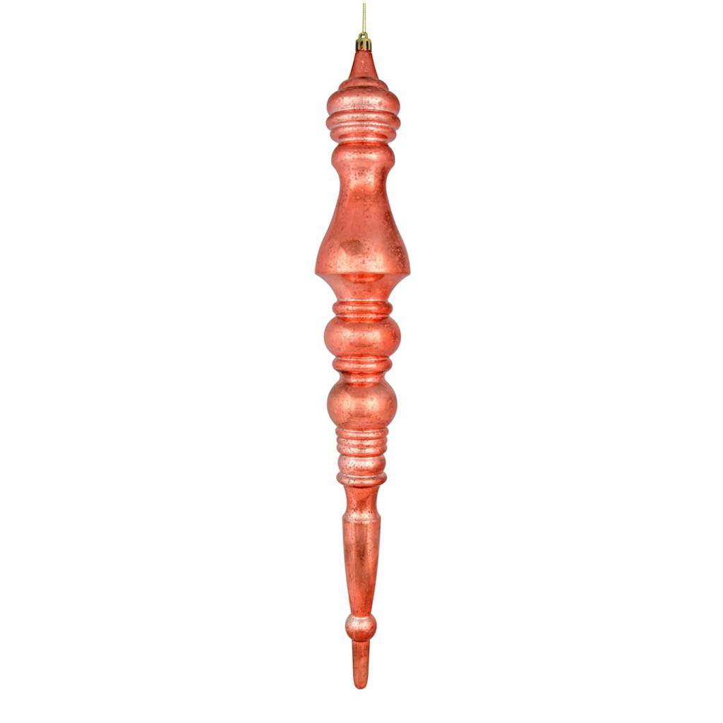 20" Coral Mercury Finial Ornament 1