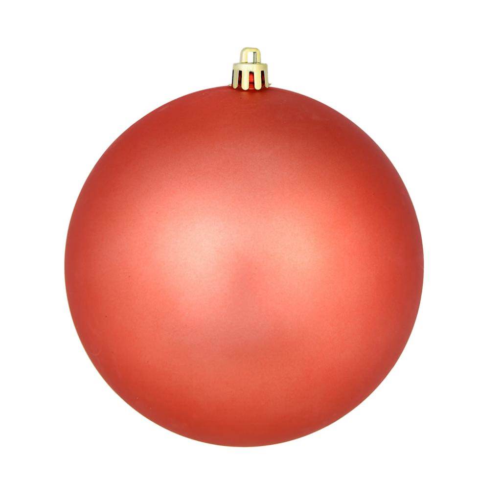 2.4" Coral Matte Ball Ornament (24 pack) 1