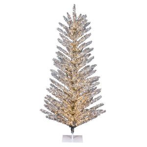 8' x 51" Vintage Aluminum Tree 1400 Warm White Lights 1