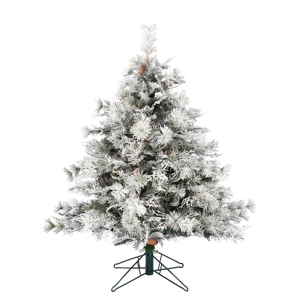 12' x 95" Artificial Flocked Cheshire Christmas Tree 1