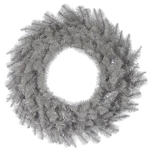 36" Artificial Platinum Fir Wreath 1