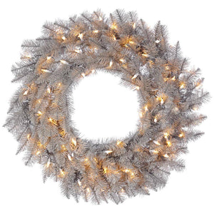 36" Artificial Platinum Fir 150 Warm White Lights 1