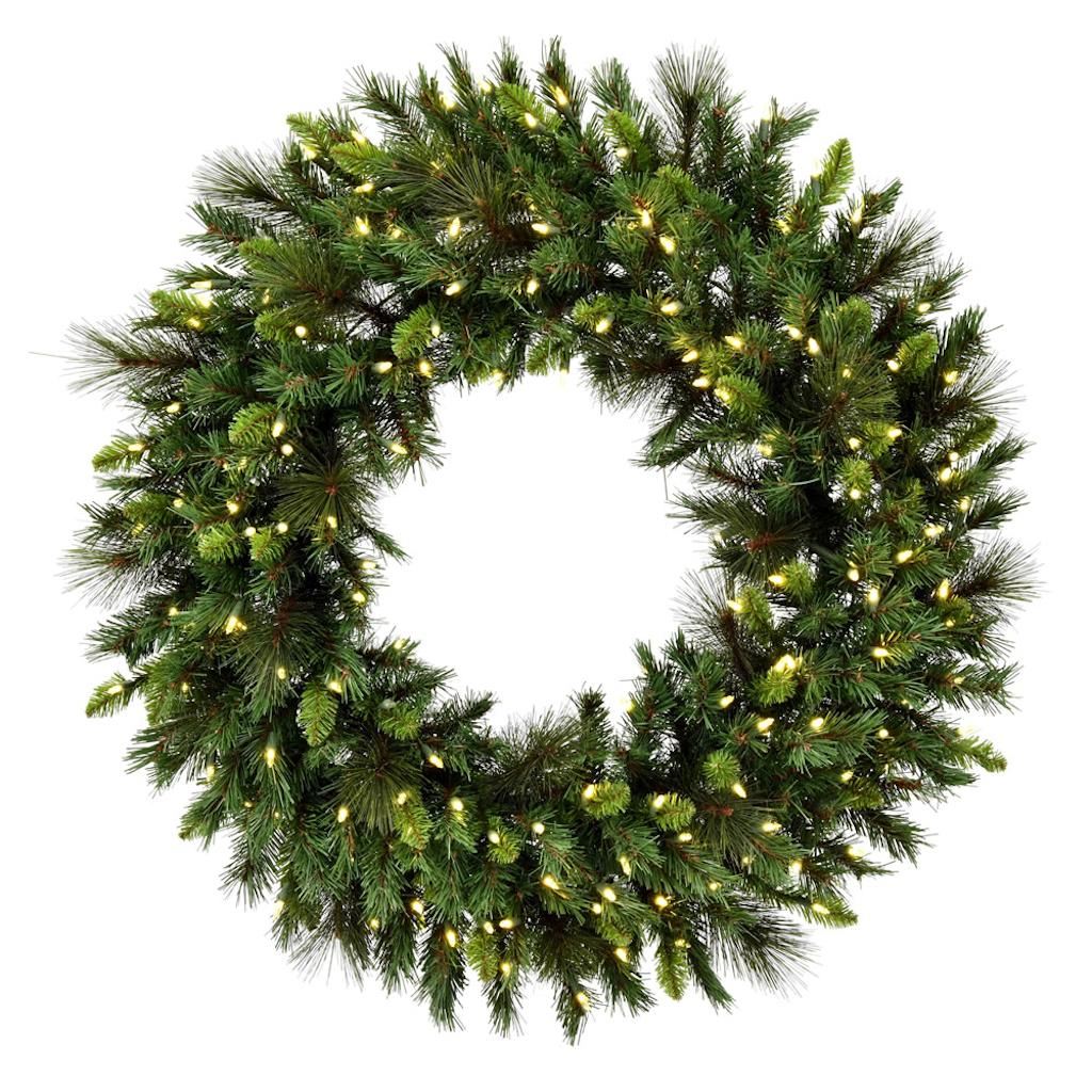 72" Artificial Bangor Mix Pine 800 Warm White Lights 1