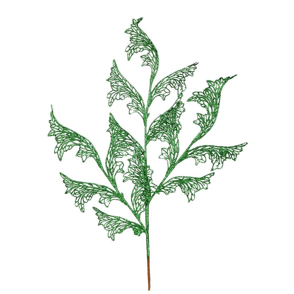 27" Green Glitter Coral Bell Spray (12 pack) 1