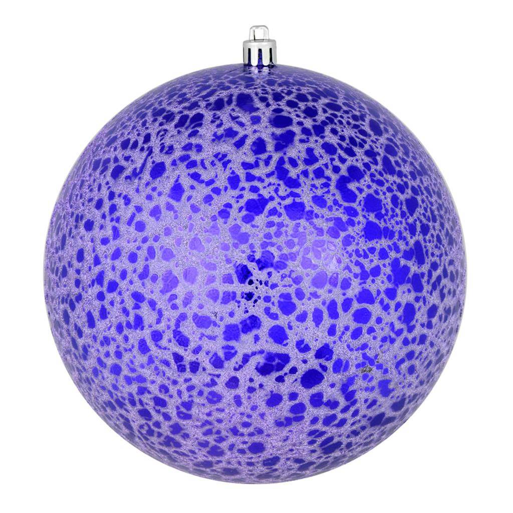3" Purple Crackle Ball Ornament (12 pack) 1
